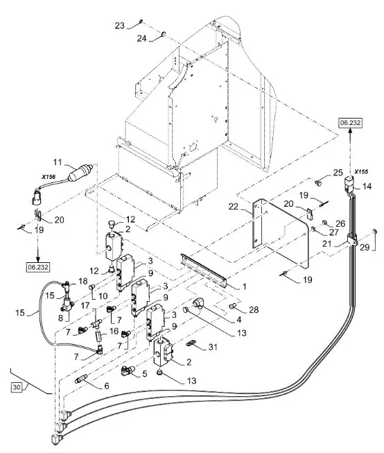 87349493 - Клапан пневм. осн. в сб. CS640/60